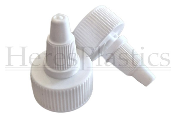schenkdop spuitdop doseerdop 24/410 24mm aplicatordop schroefdop lijmdop nozzle sausfles knijpfles spuitfles spuitmond doseren draaidop